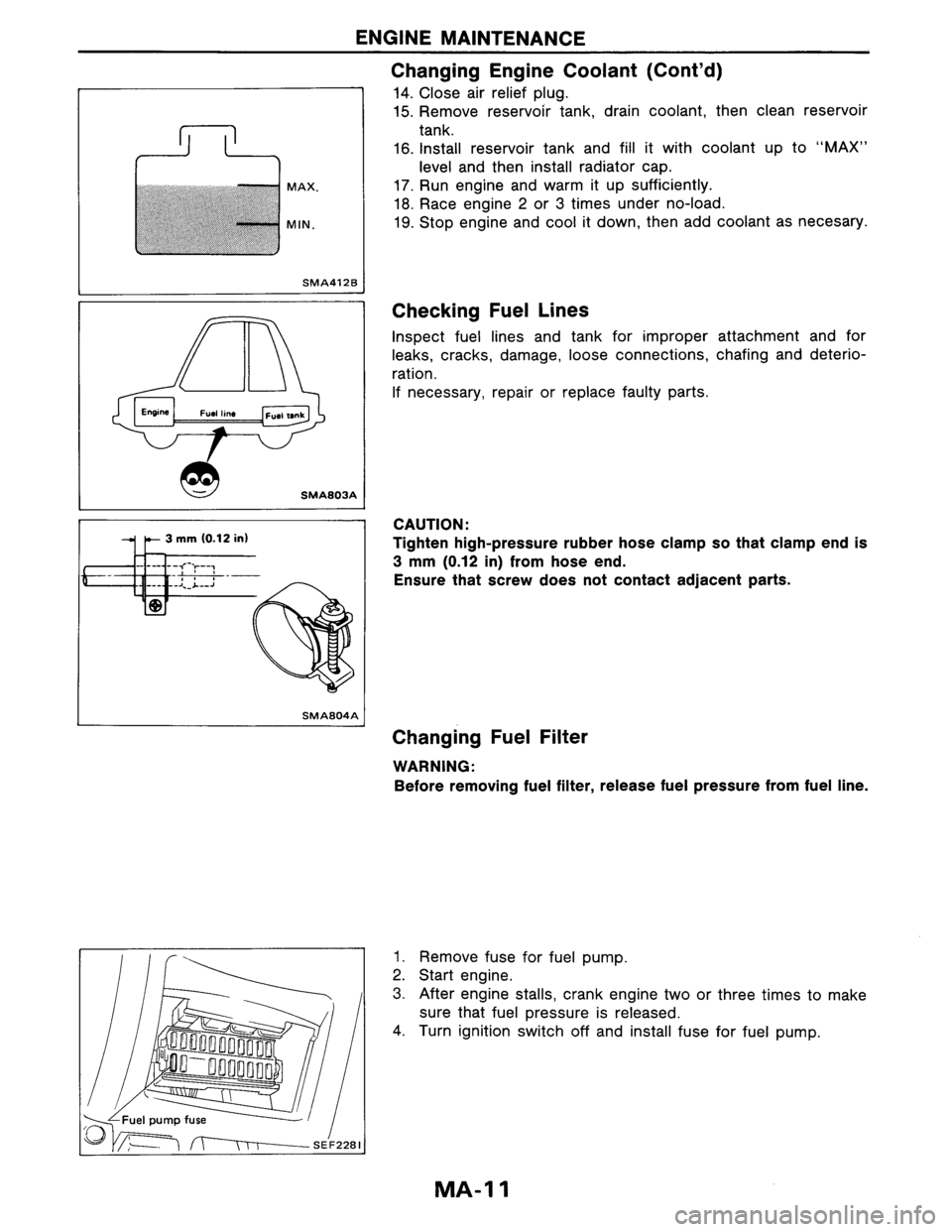 NISSAN AXXESS 1990  Service Owners Guide 