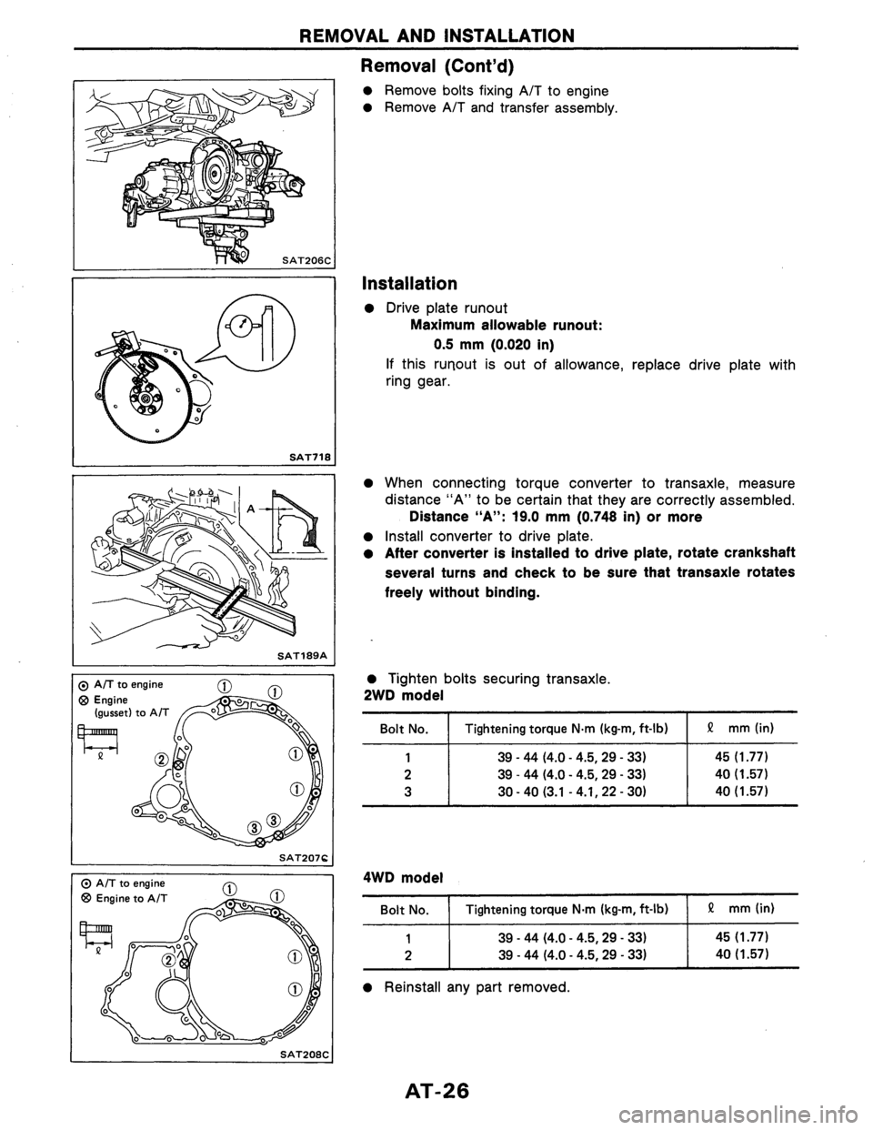 NISSAN AXXESS 1990  Service Repair Manual 