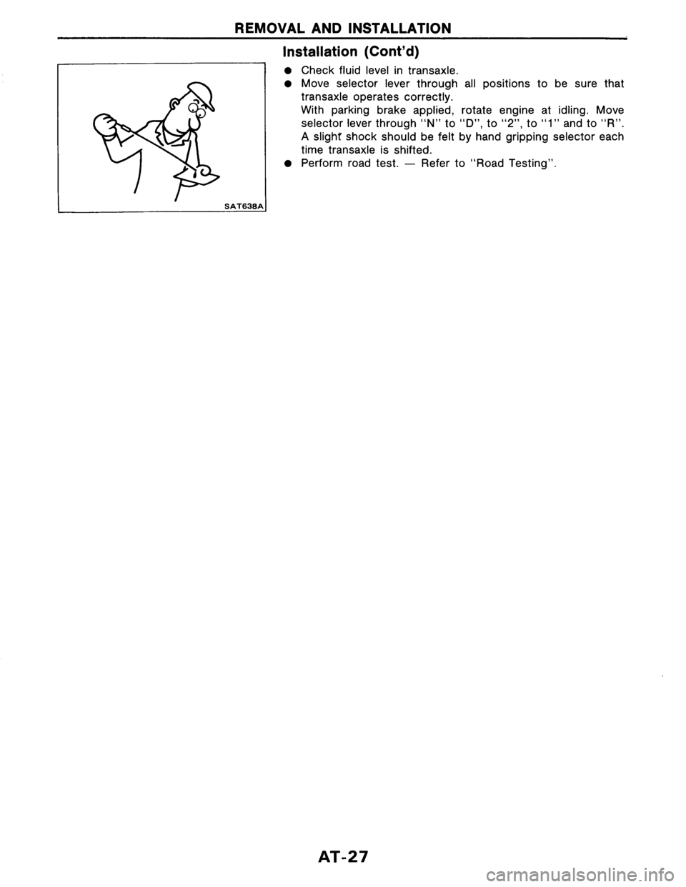 NISSAN AXXESS 1990 Service Repair Manual NISSAN AXXESS 1990 Service Repair Manual