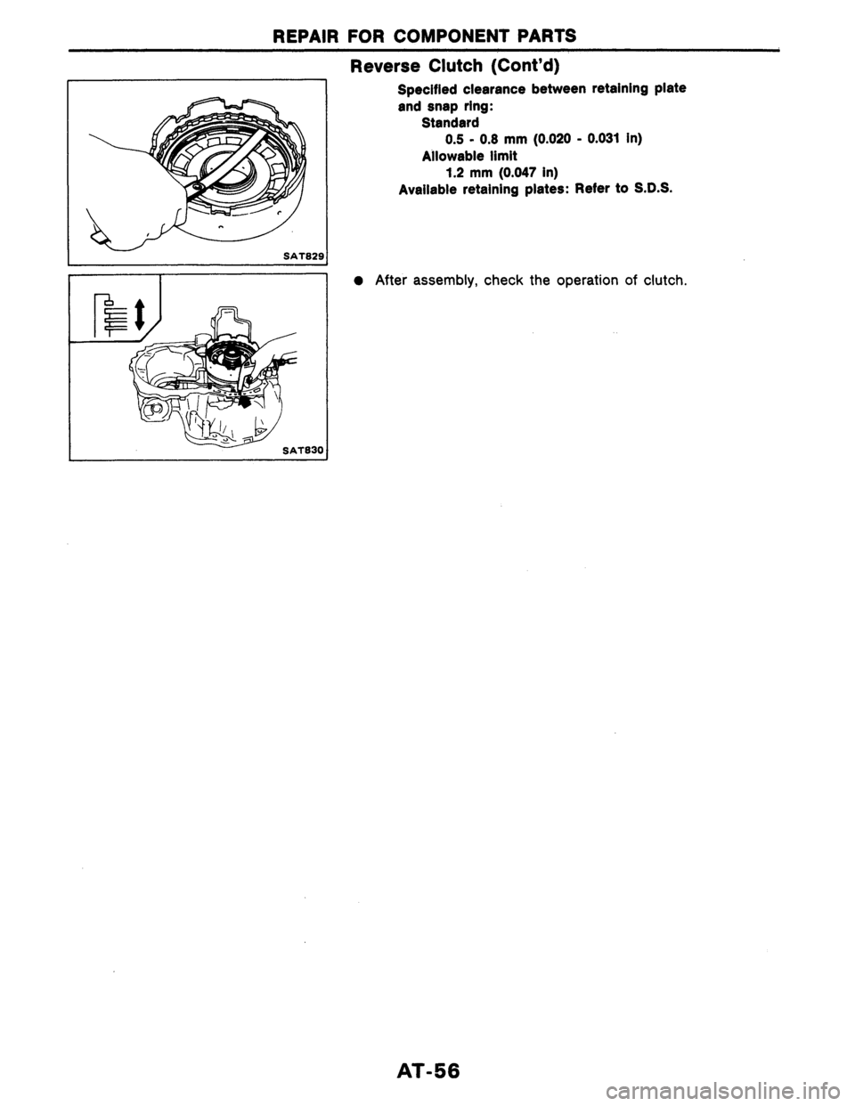 NISSAN AXXESS 1990  Service Repair Manual 