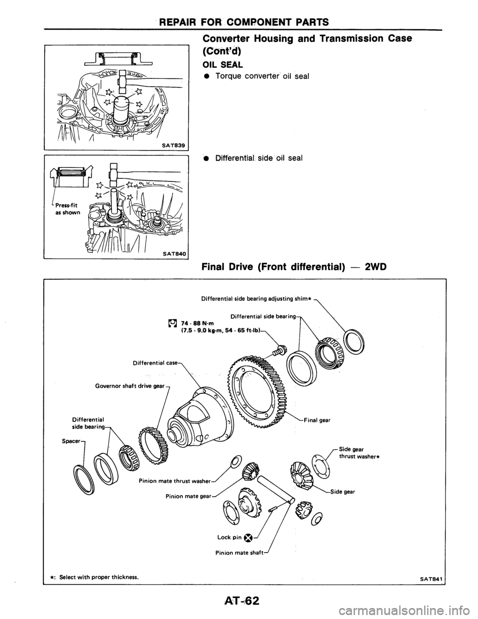 NISSAN AXXESS 1990  Service Repair Manual 