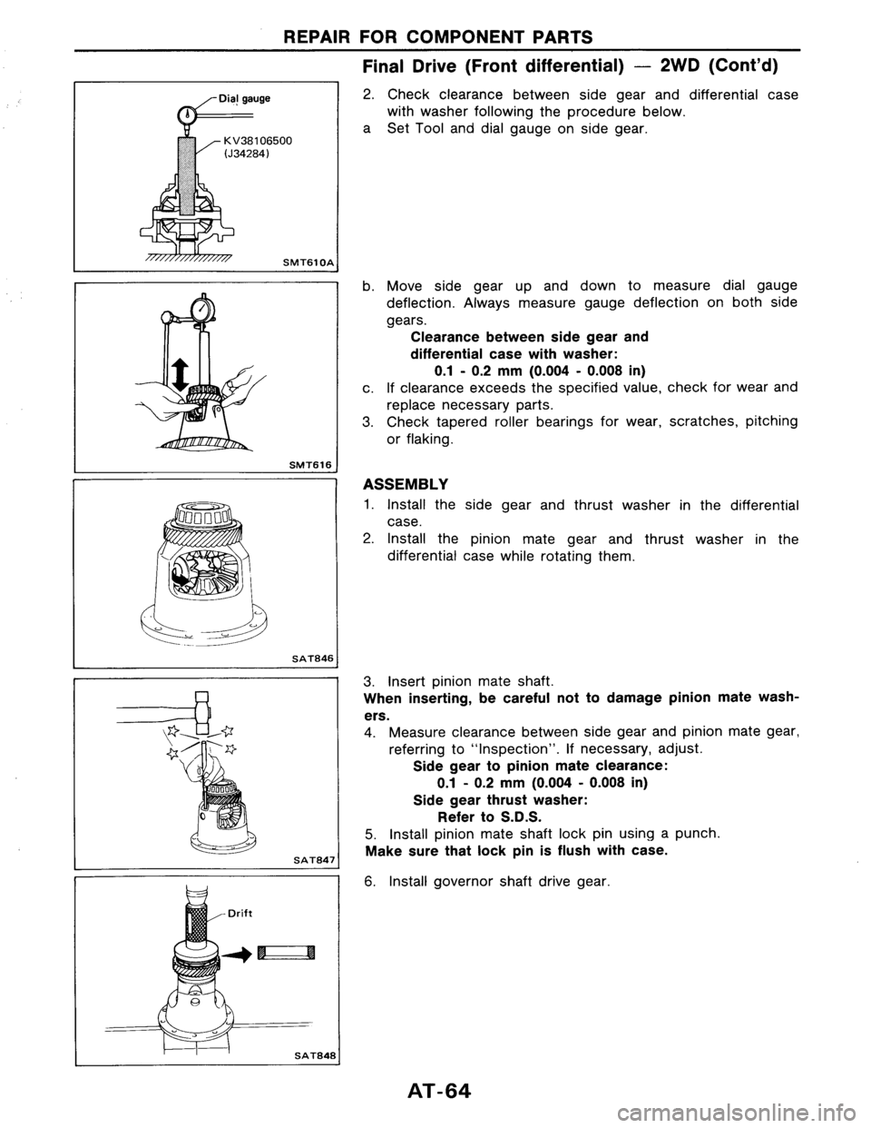 NISSAN AXXESS 1990  Service Repair Manual 
