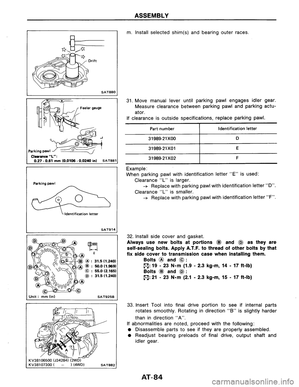 NISSAN AXXESS 1990 Service Repair Manual NISSAN AXXESS 1990 Service Repair Manual