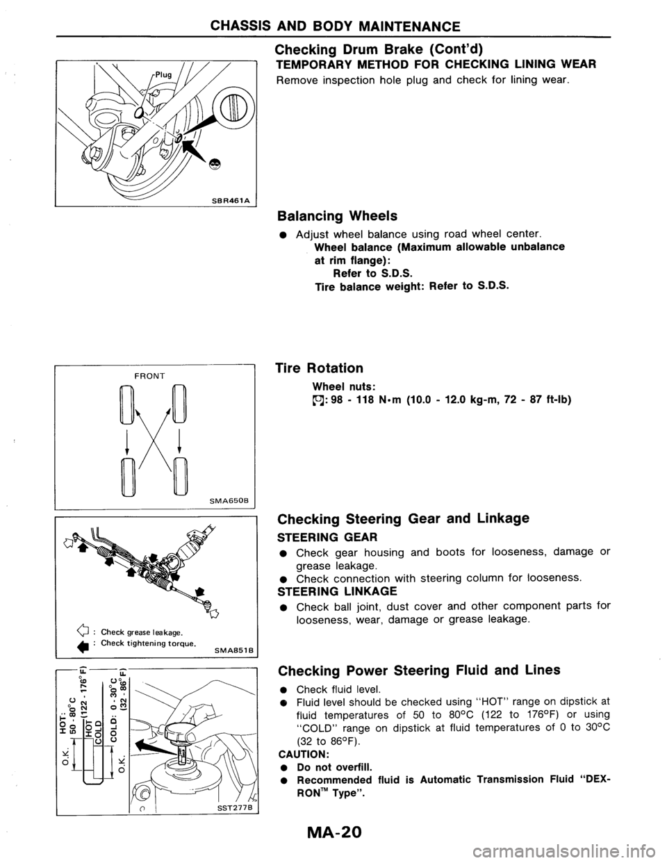 NISSAN AXXESS 1990  Service Service Manual 