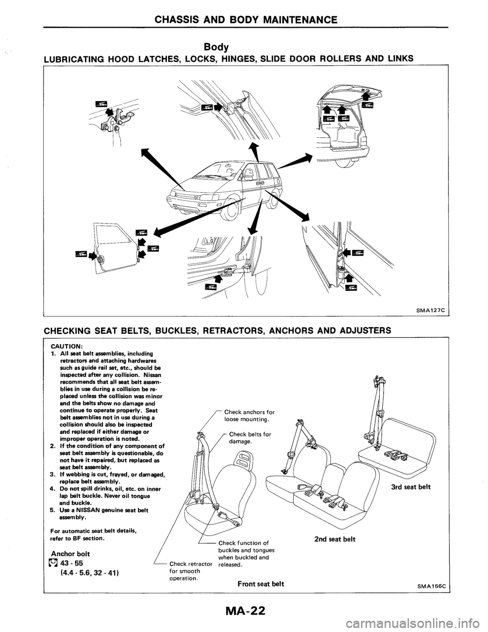 NISSAN AXXESS 1990  Service Service Manual 