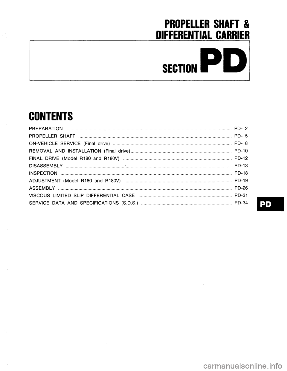 NISSAN AXXESS 1990 Service Repair Manual NISSAN AXXESS 1990 Service Repair Manual