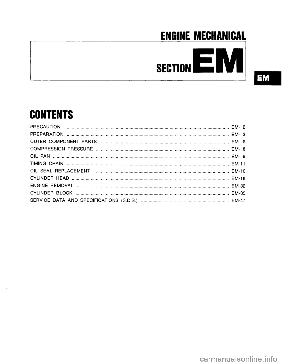 NISSAN AXXESS 1990  Service Workshop Manual 