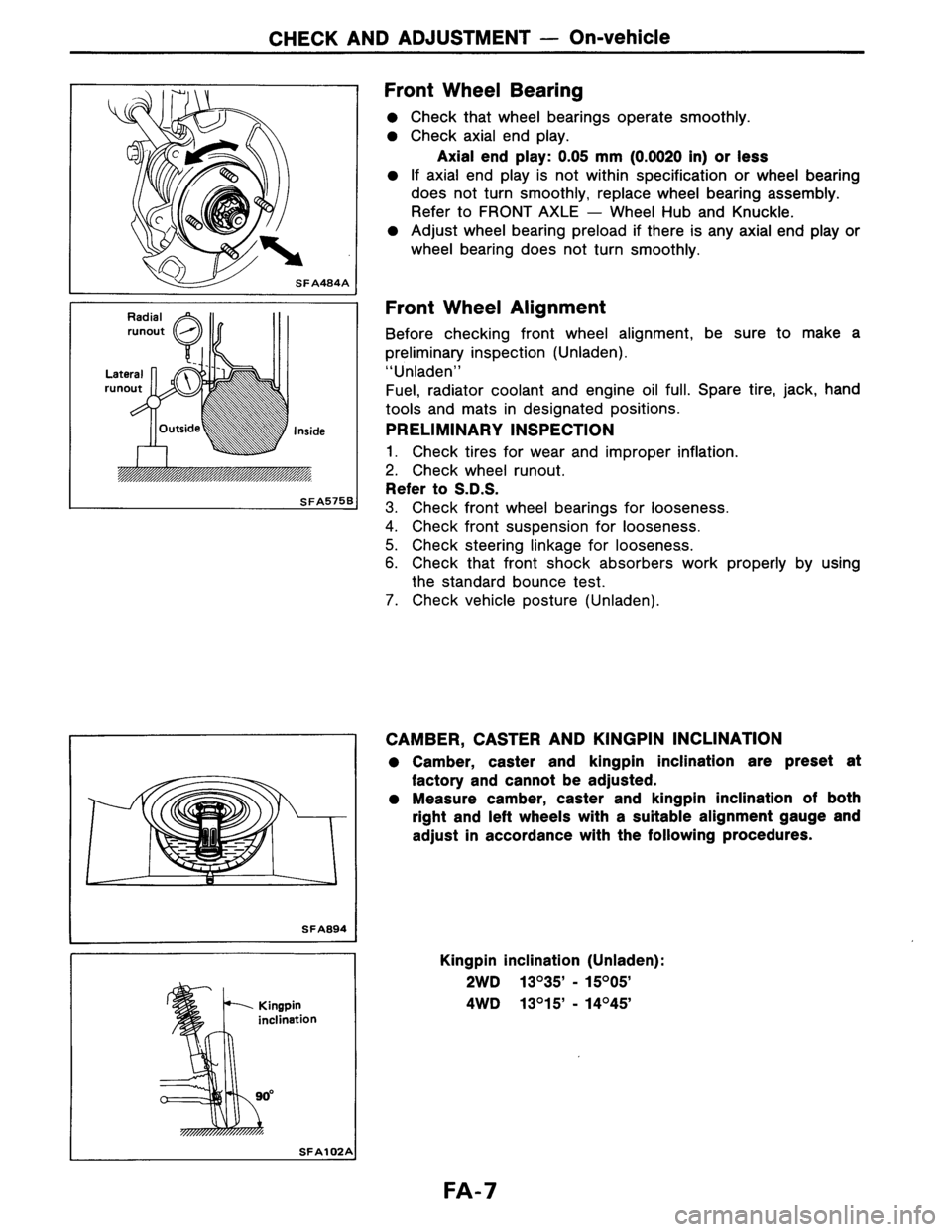 NISSAN AXXESS 1990  Service Repair Manual 
