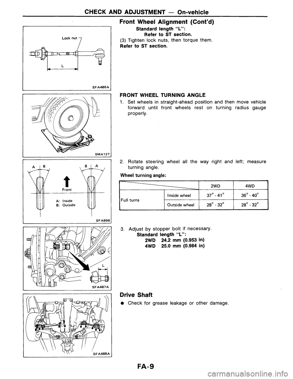 NISSAN AXXESS 1990  Service Repair Manual 