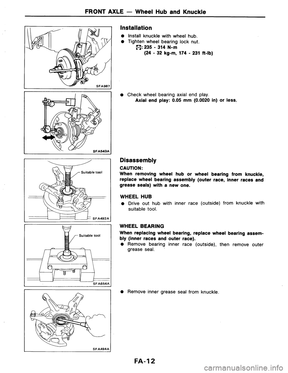 NISSAN AXXESS 1990  Service Repair Manual 