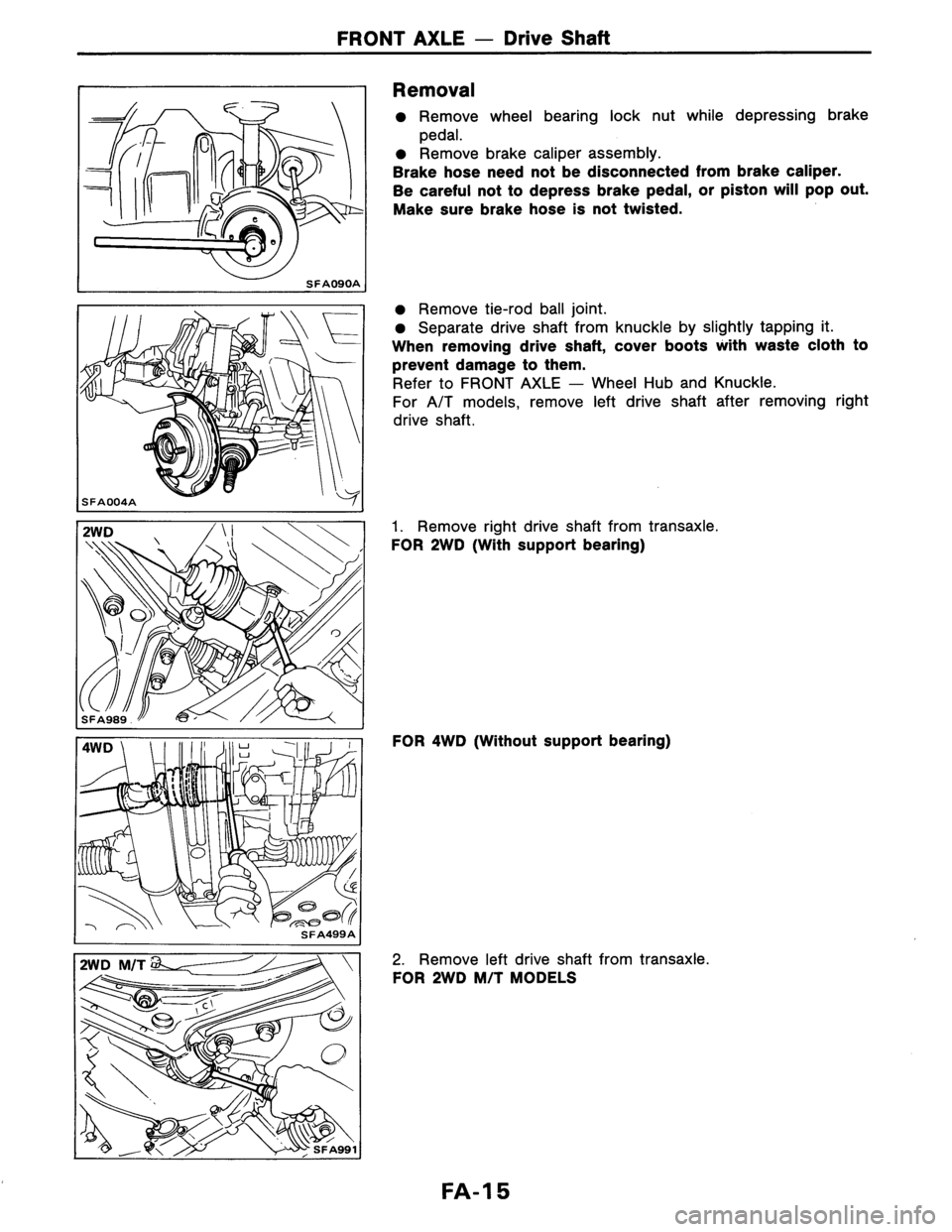 NISSAN AXXESS 1990 Service Repair Manual NISSAN AXXESS 1990 Service Repair Manual