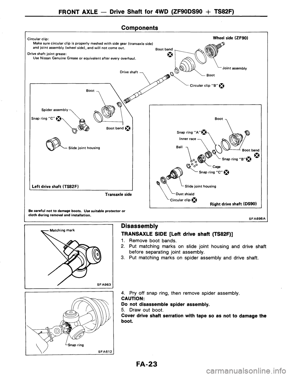 NISSAN AXXESS 1990  Service Repair Manual 