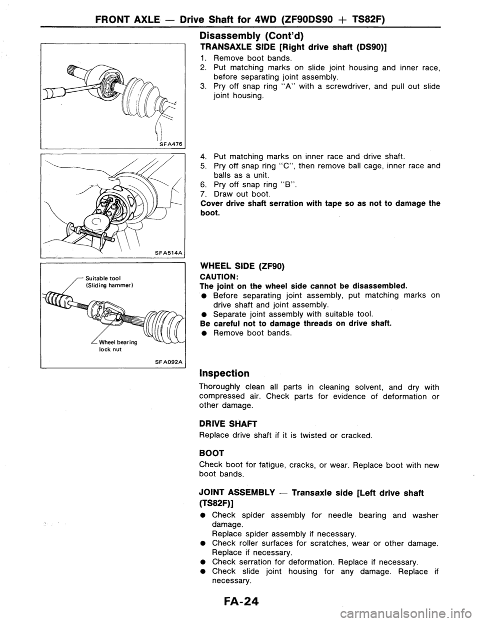 NISSAN AXXESS 1990  Service Repair Manual 