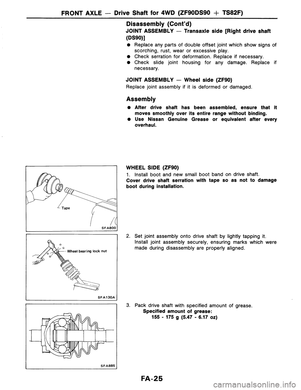 NISSAN AXXESS 1990  Service Repair Manual 