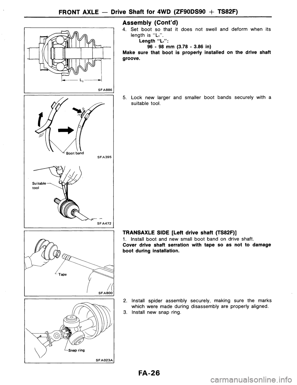 NISSAN AXXESS 1990  Service Repair Manual 