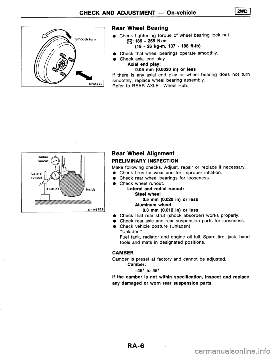 NISSAN AXXESS 1990  Service Repair Manual 