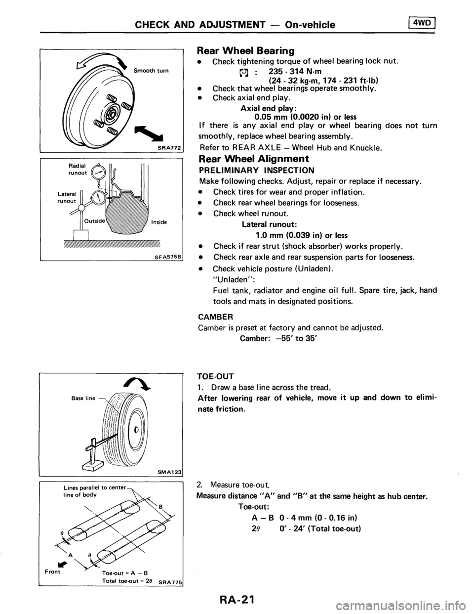 NISSAN AXXESS 1990  Service Repair Manual 
