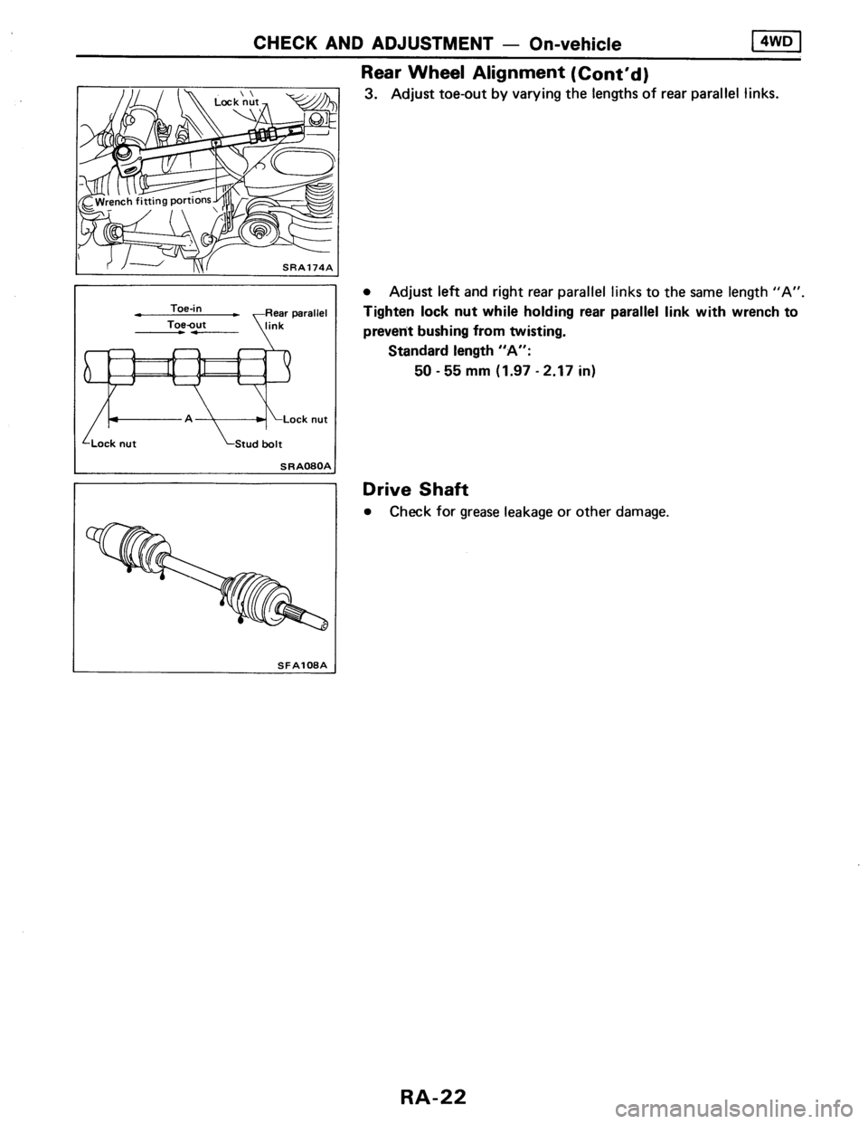 NISSAN AXXESS 1990  Service Repair Manual 