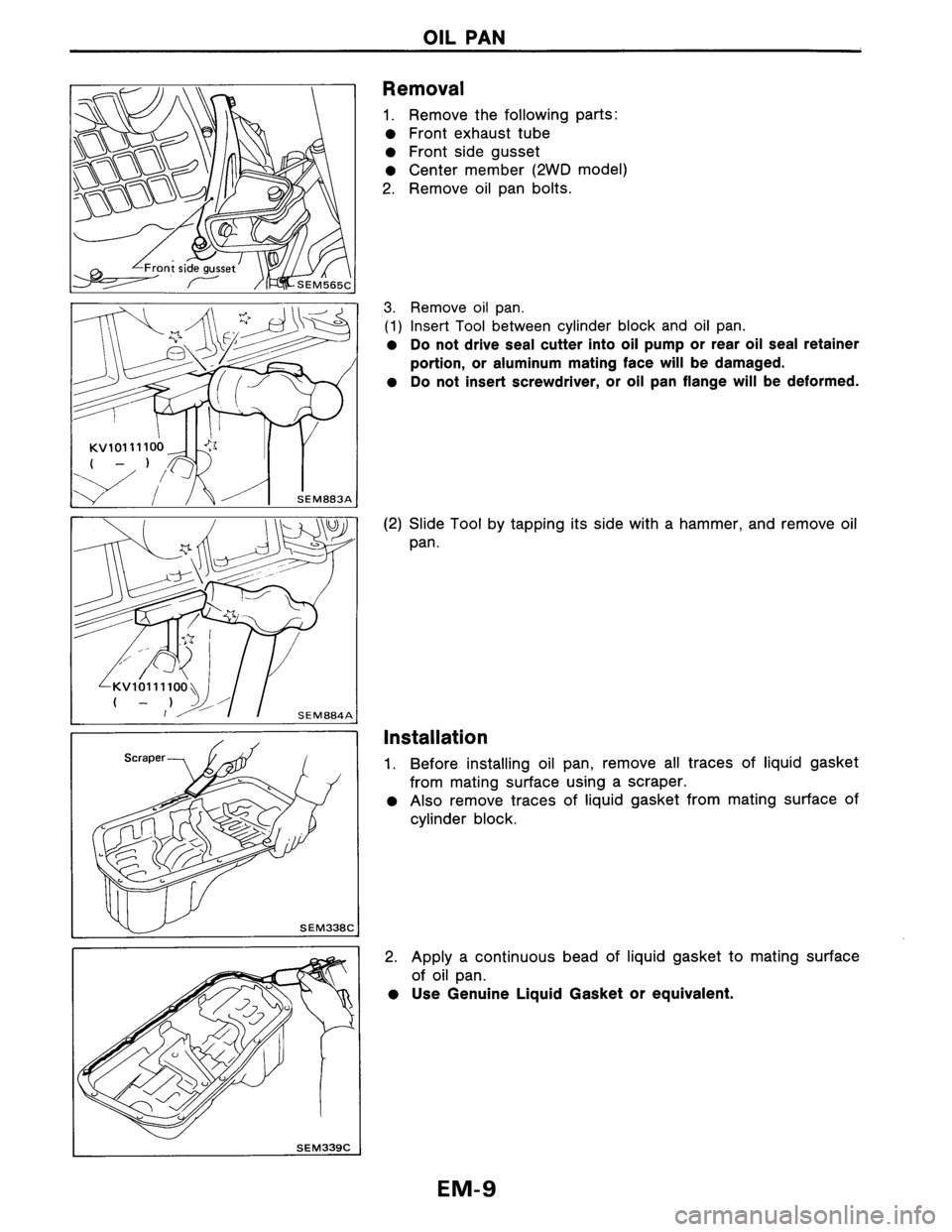 NISSAN AXXESS 1990  Service Manual PDF 