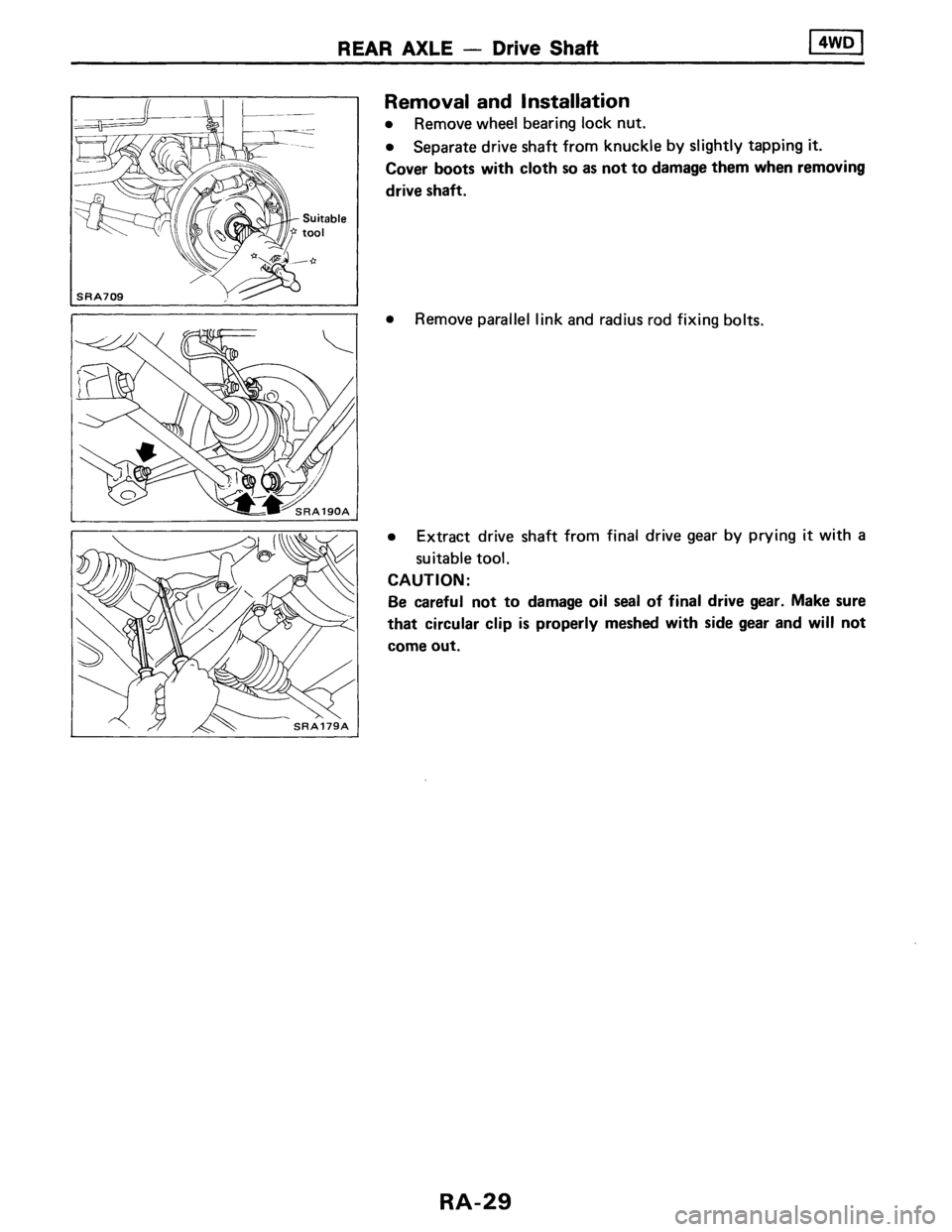 NISSAN AXXESS 1990 Service Repair Manual NISSAN AXXESS 1990 Service Repair Manual