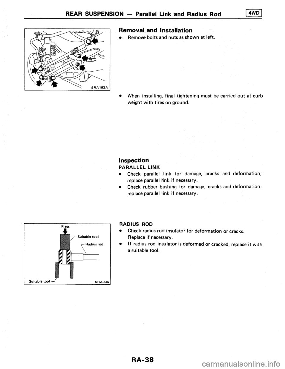 NISSAN AXXESS 1990  Service Repair Manual 