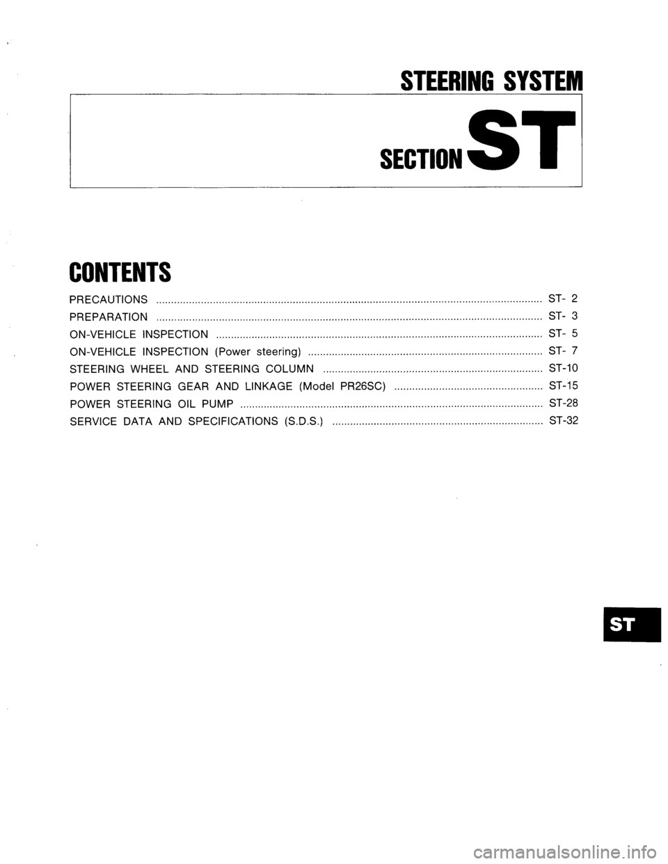 NISSAN AXXESS 1990 Service Repair Manual NISSAN AXXESS 1990 Service Repair Manual