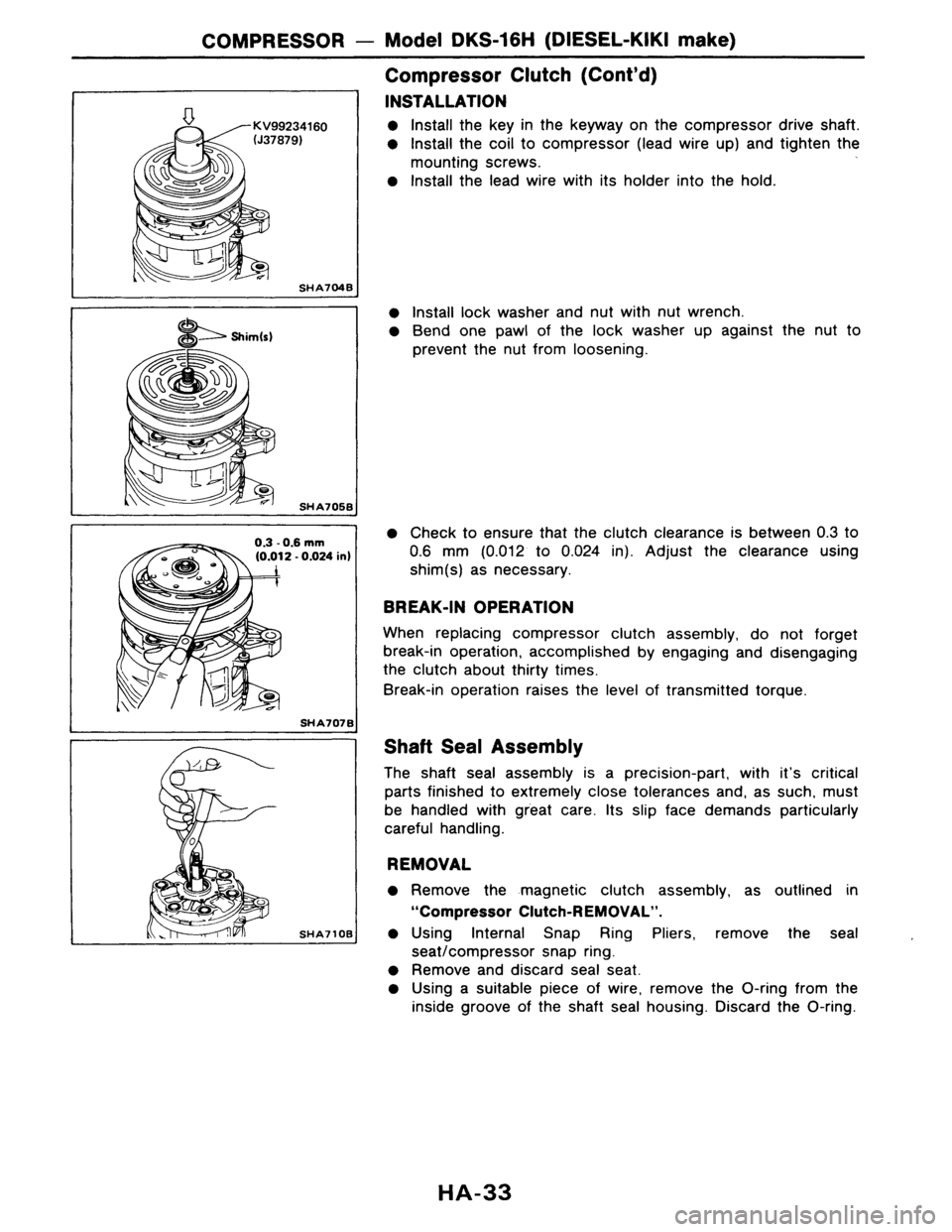 NISSAN AXXESS 1990  Service Repair Manual 