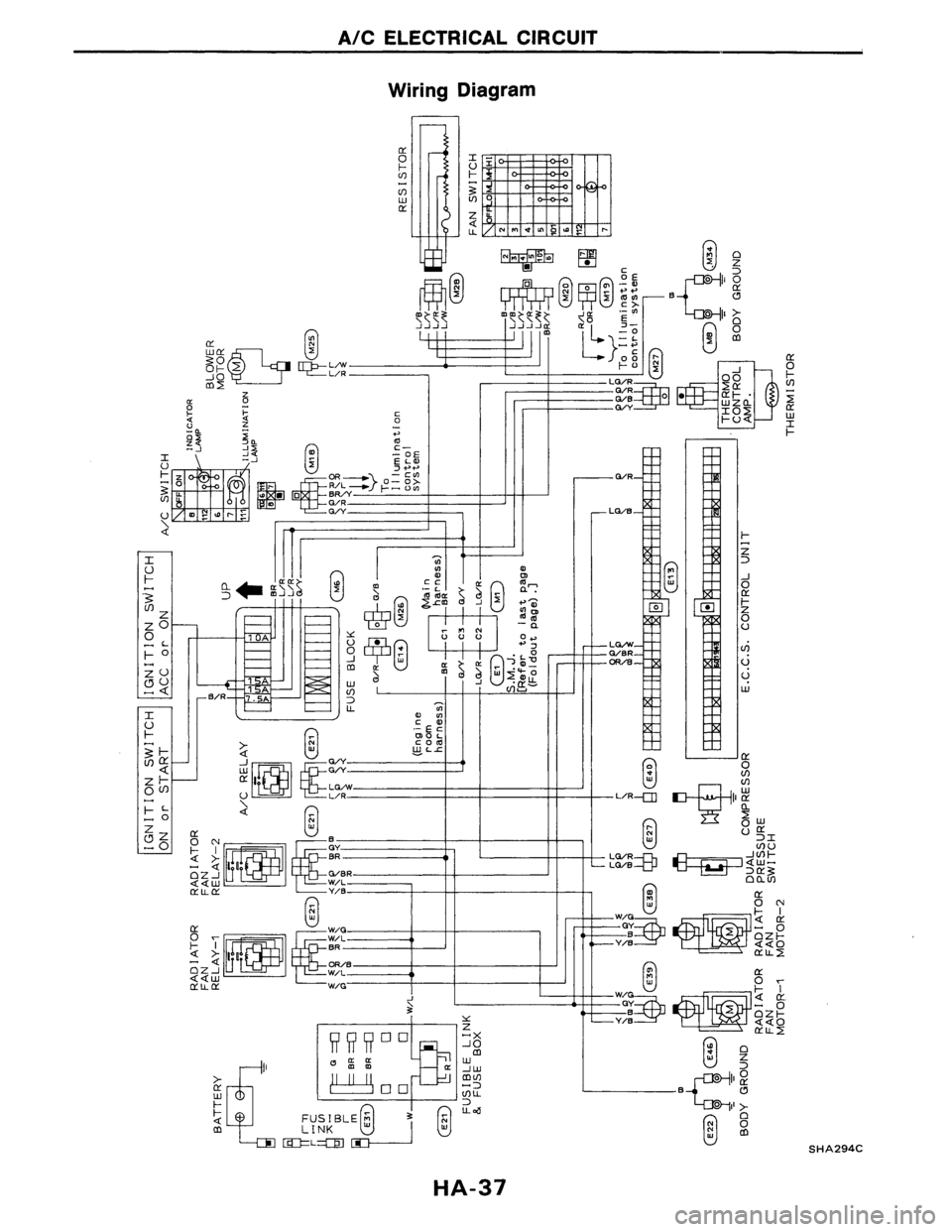 NISSAN AXXESS 1990  Service Repair Manual 
