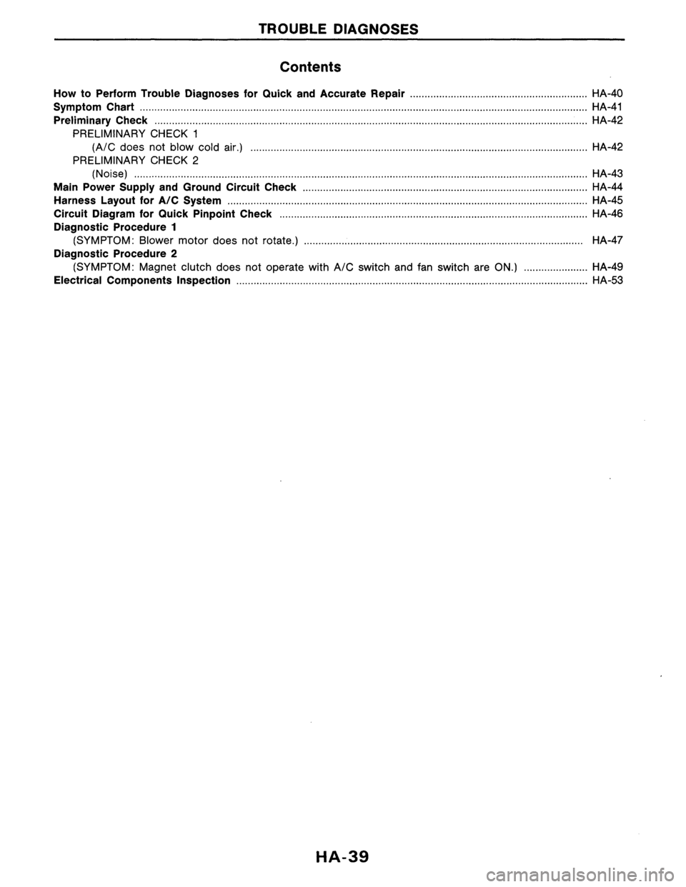 NISSAN AXXESS 1990  Service Repair Manual 