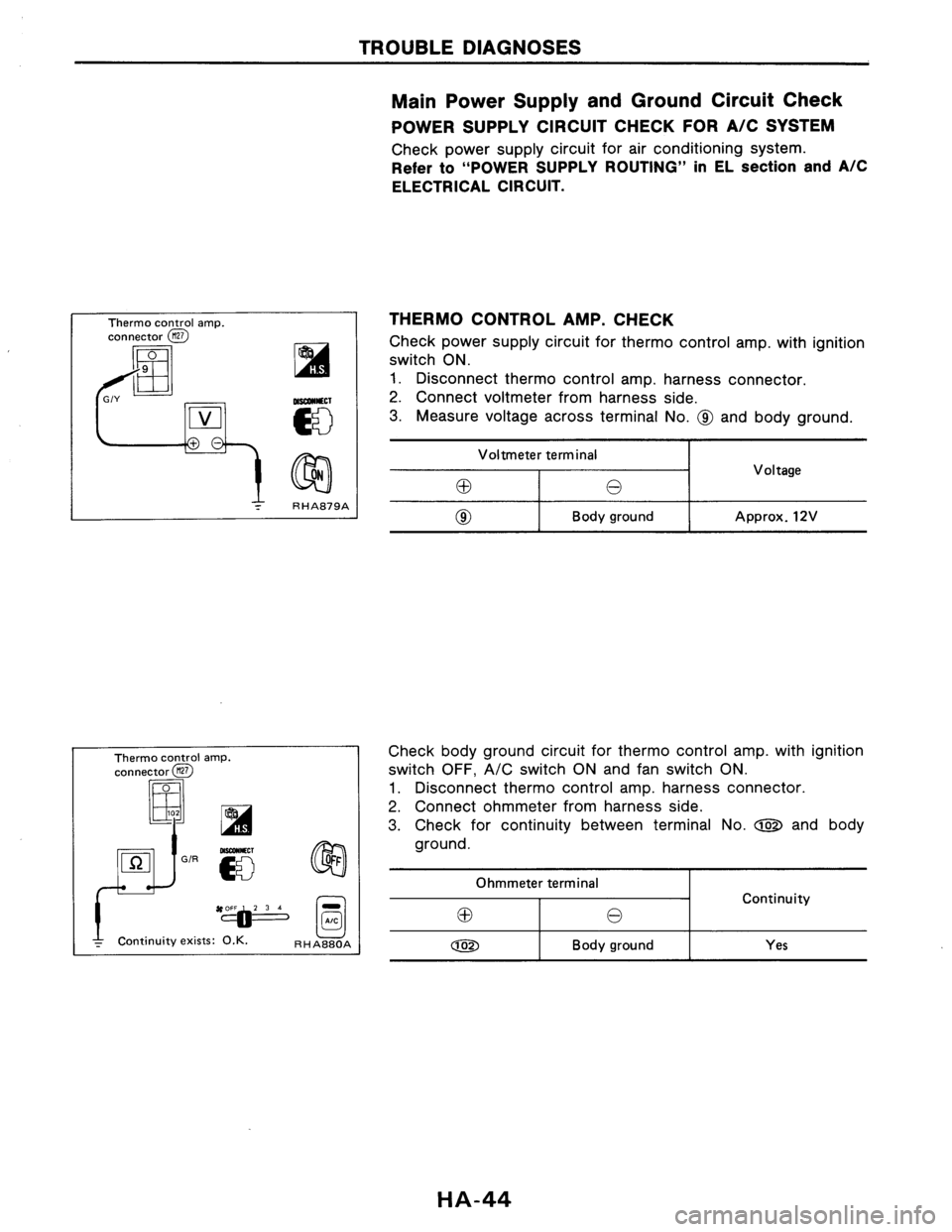 NISSAN AXXESS 1990  Service Repair Manual 