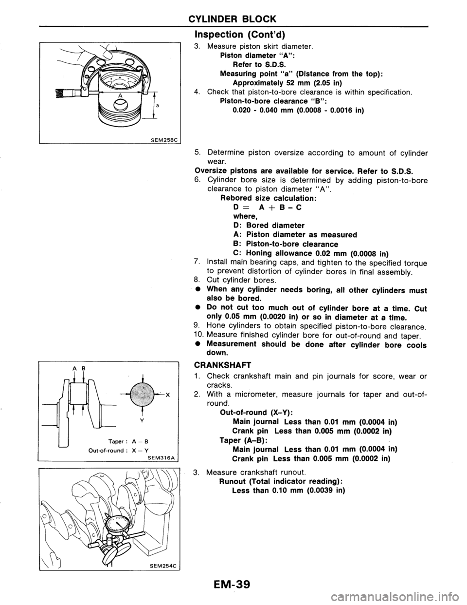 NISSAN AXXESS 1990  Service Owners Manual 