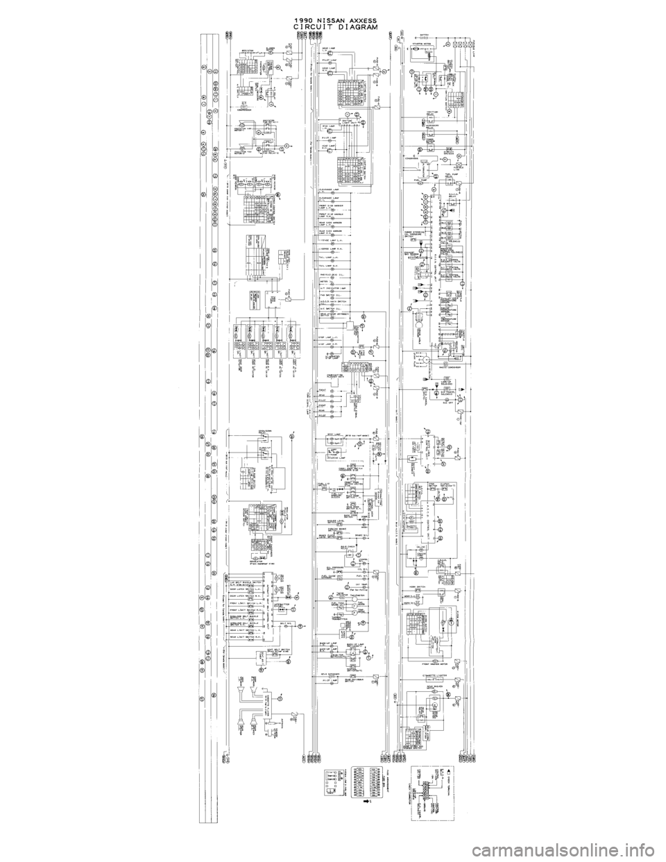 NISSAN AXXESS 1990  Service Repair Manual 