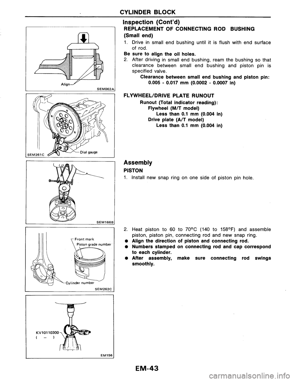 NISSAN AXXESS 1990  Service Owners Manual 