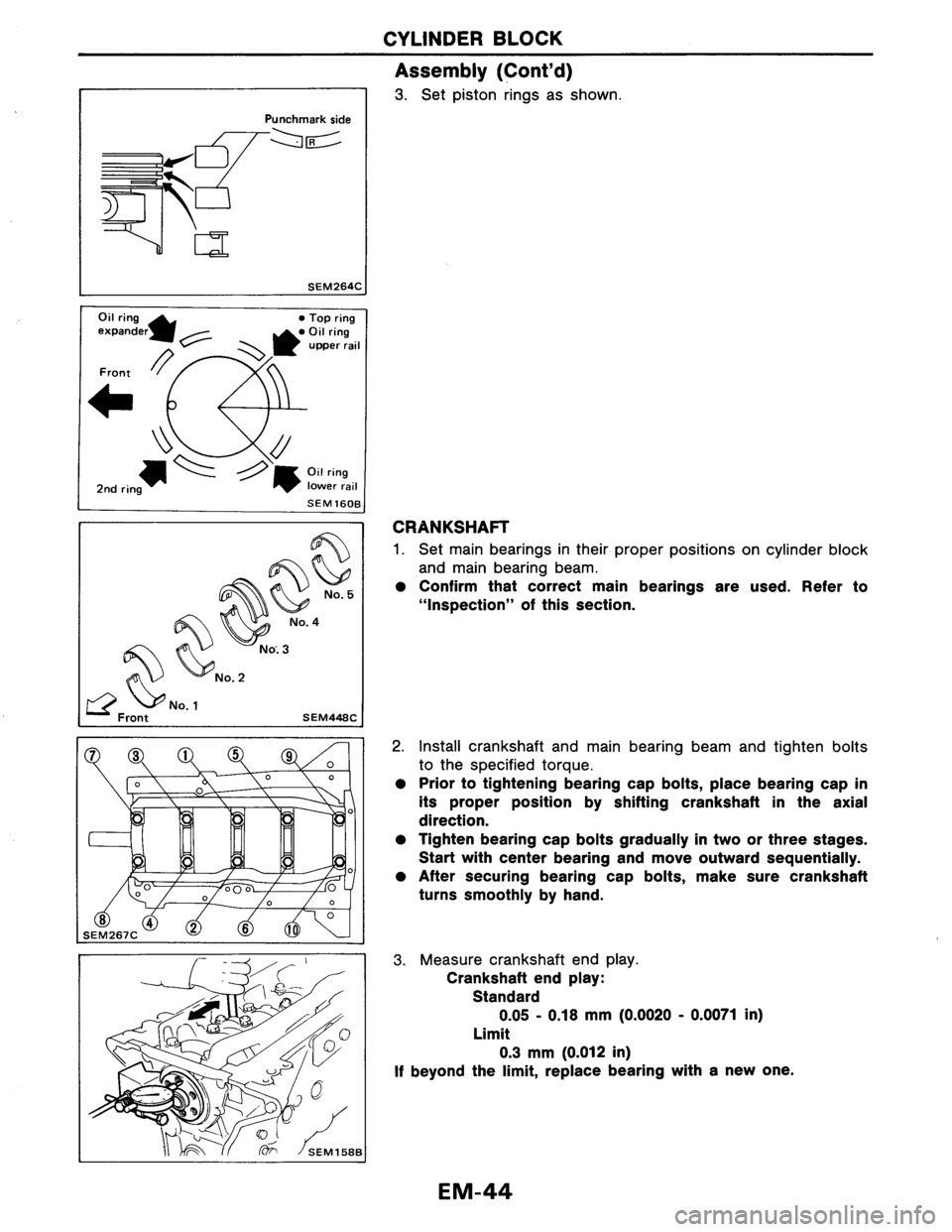 NISSAN AXXESS 1990  Service Owners Manual 