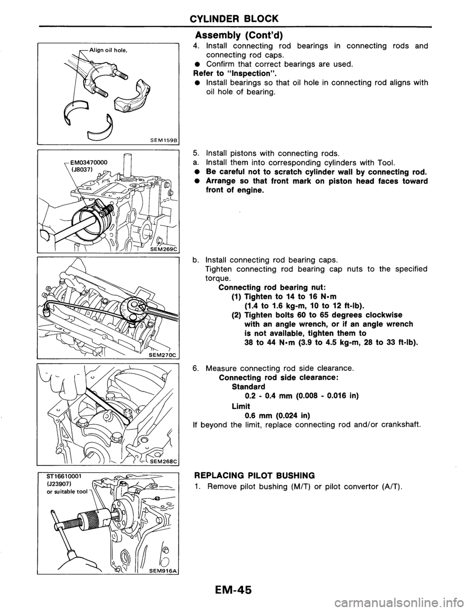 NISSAN AXXESS 1990  Service Owners Manual 
