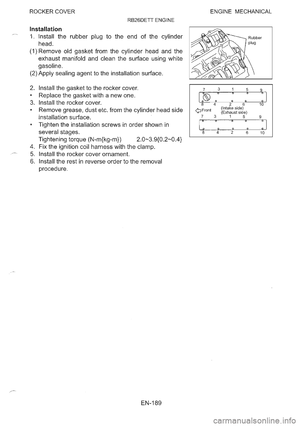 NISSAN GT-R 1993 Service Manual NISSAN GT-R 1993 Service Manual