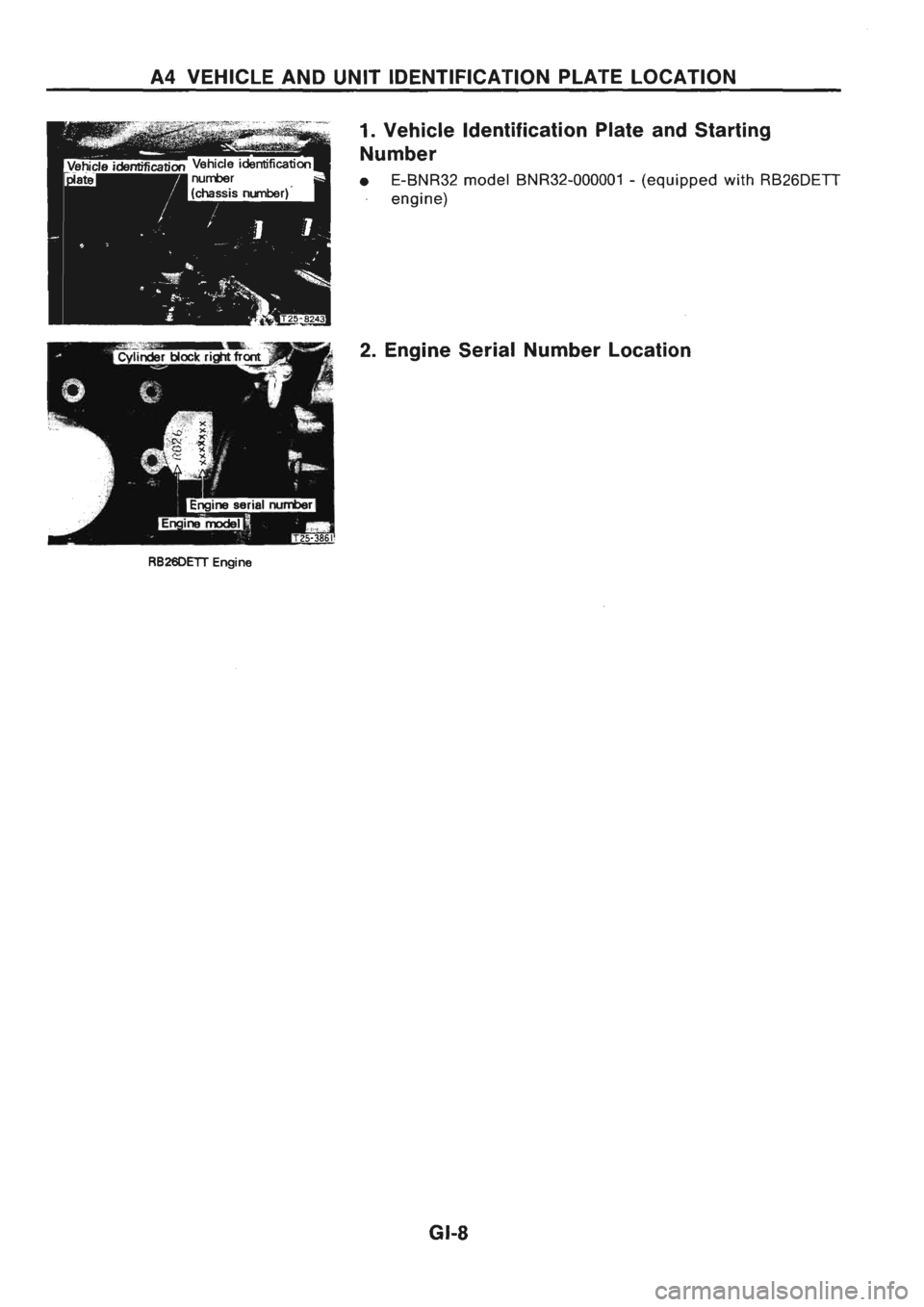 NISSAN GT-R 1989 User Guide NISSAN GT-R 1989 User Guide