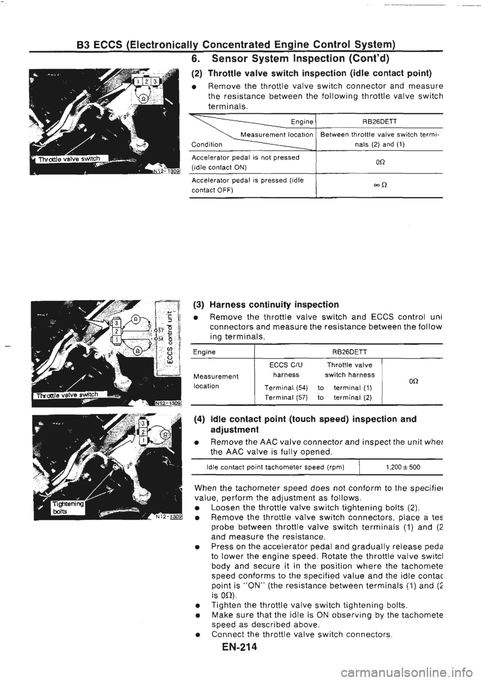 NISSAN GT-R 1989 Service Manual NISSAN GT-R 1989 Service Manual
