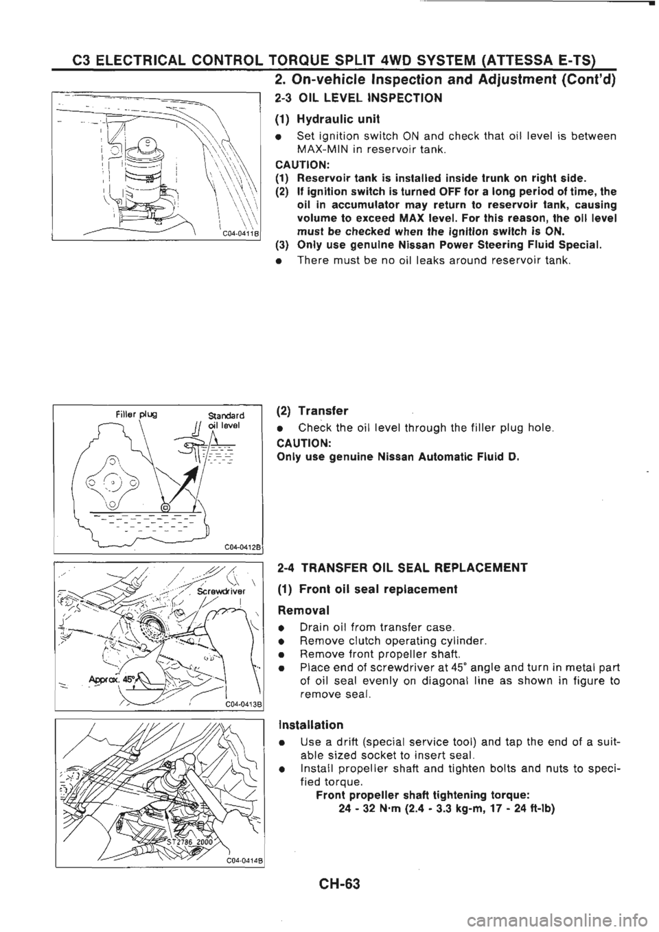 NISSAN GT-R 1989  Service Manual 