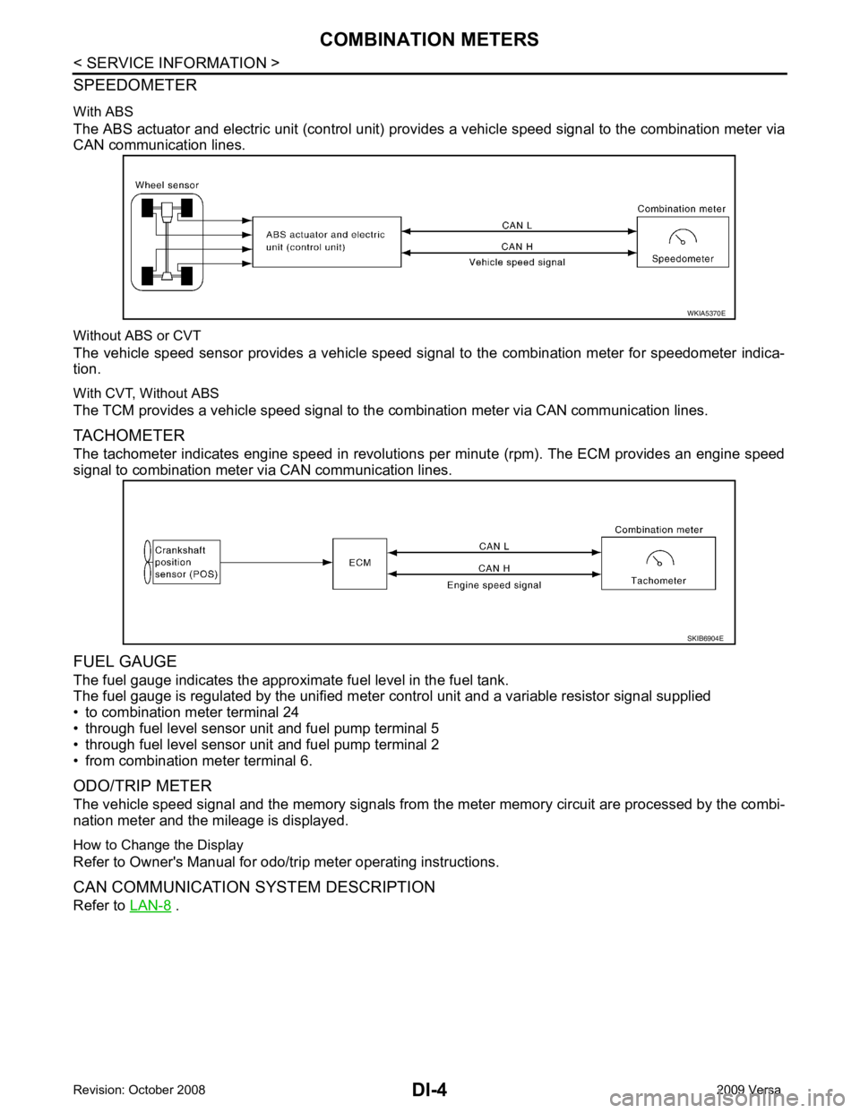 NISSAN LATIO 2009  Service Repair Manual  . 