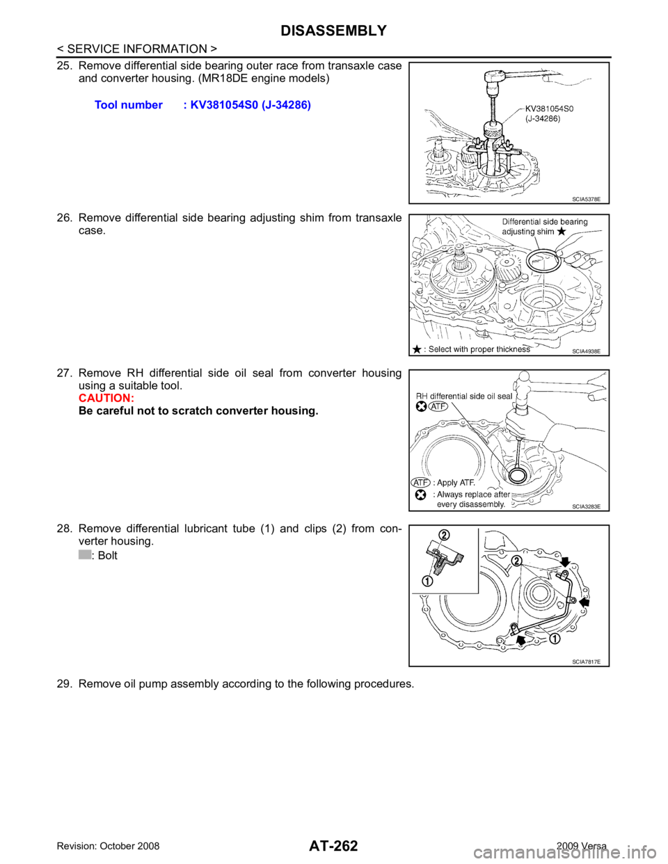 NISSAN LATIO 2009  Service Repair Manual SCIA4938E
SCIA3283E 