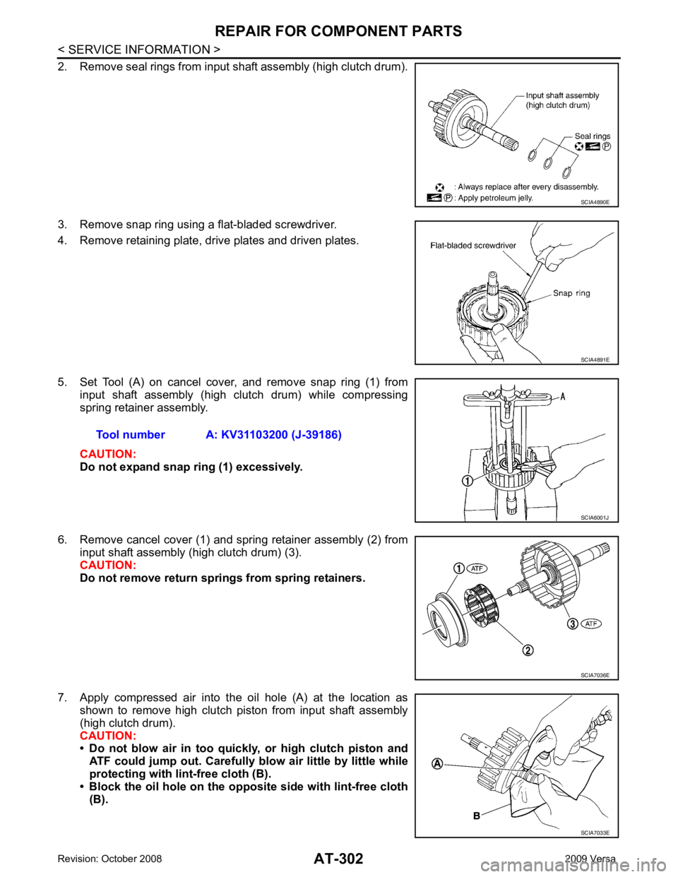 NISSAN LATIO 2009  Service Repair Manual SCIA4891E
SCIA7033E 