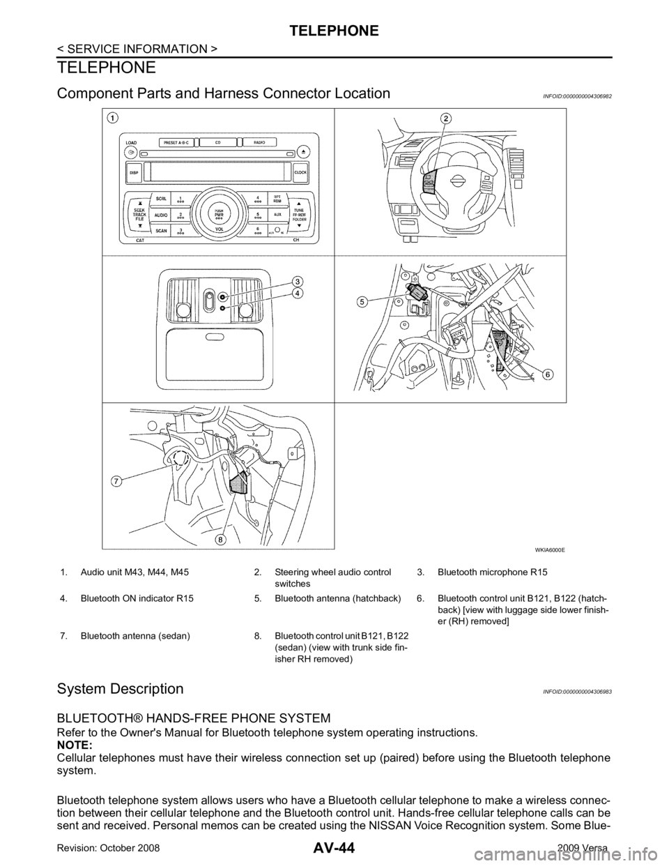 NISSAN LATIO 2009  Service Repair Manual 