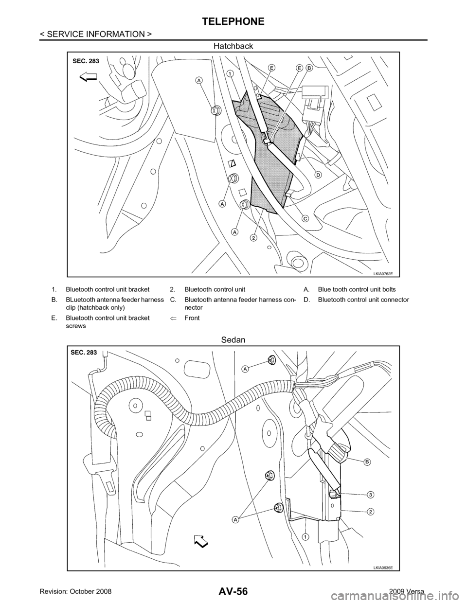NISSAN LATIO 2009  Service Repair Manual 