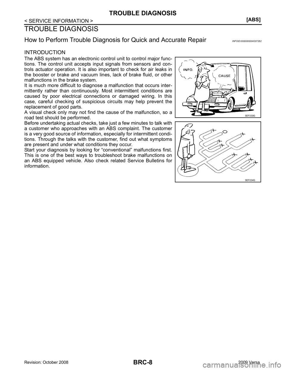 NISSAN LATIO 2009  Service Repair Manual SEF234G 