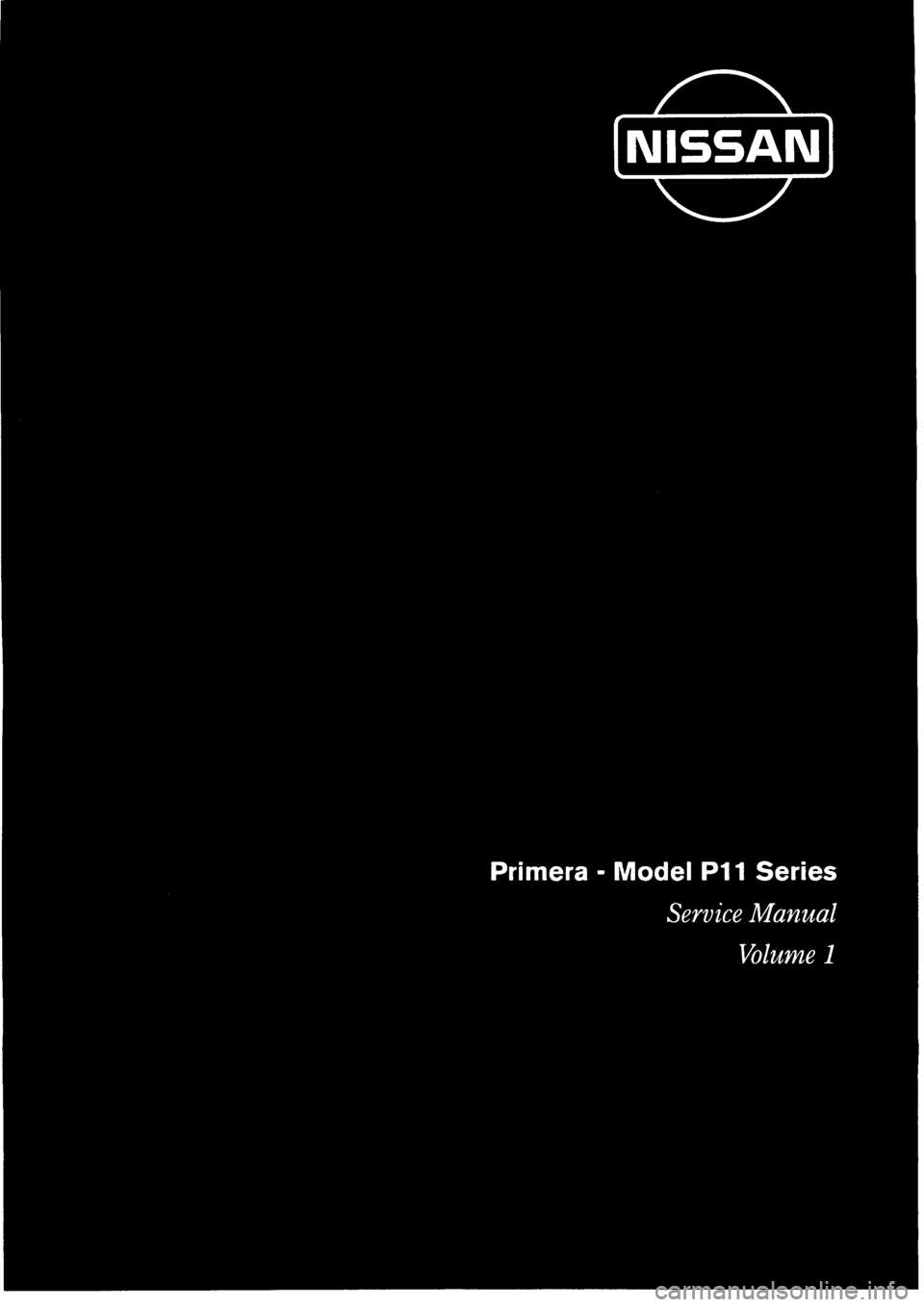 NISSAN PRIMERA 1998  Service Repair Manual 