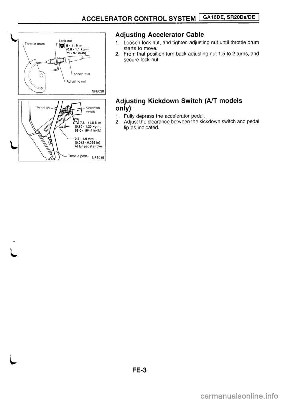 NISSAN PRIMERA 1998  Service Repair Manual 