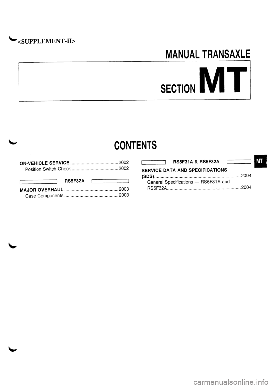 NISSAN PRIMERA 1998 Service Repair Manual NISSAN PRIMERA 1998 Service Repair Manual