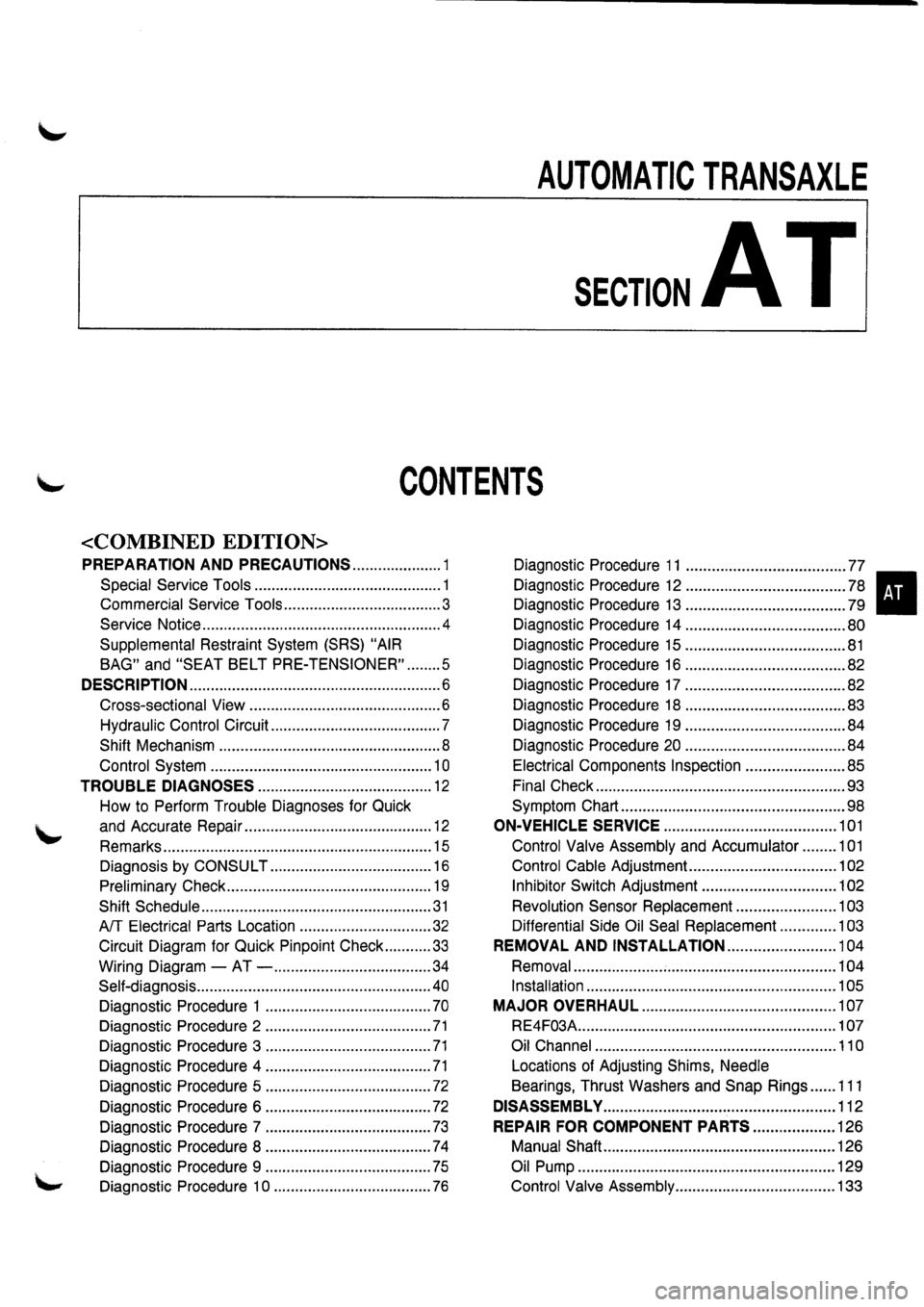 NISSAN PRIMERA 1998 Service Repair Manual NISSAN PRIMERA 1998 Service Repair Manual
