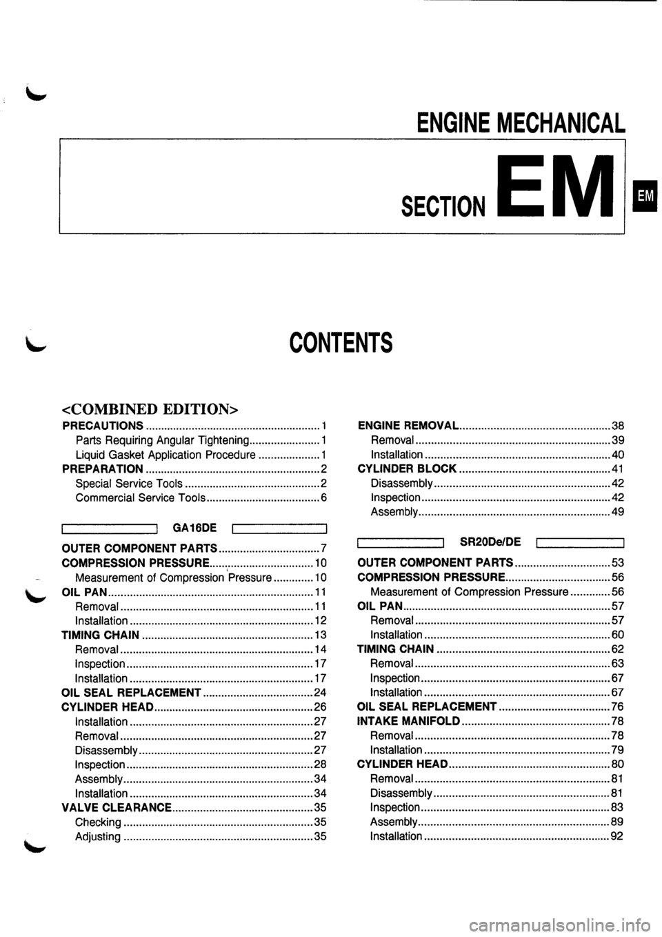 NISSAN PRIMERA 1998 Service Repair Manual NISSAN PRIMERA 1998 Service Repair Manual